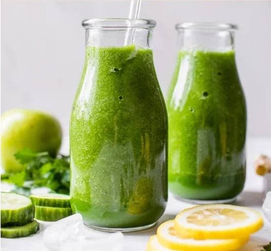 Cucumber, Spinach and Ginger