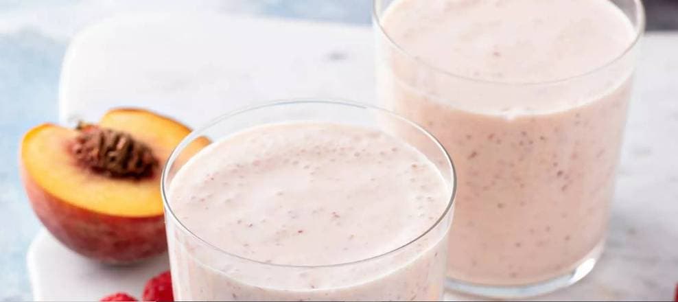 Peach Melba Milkshake