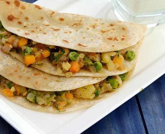 1 Vegetable Chapati