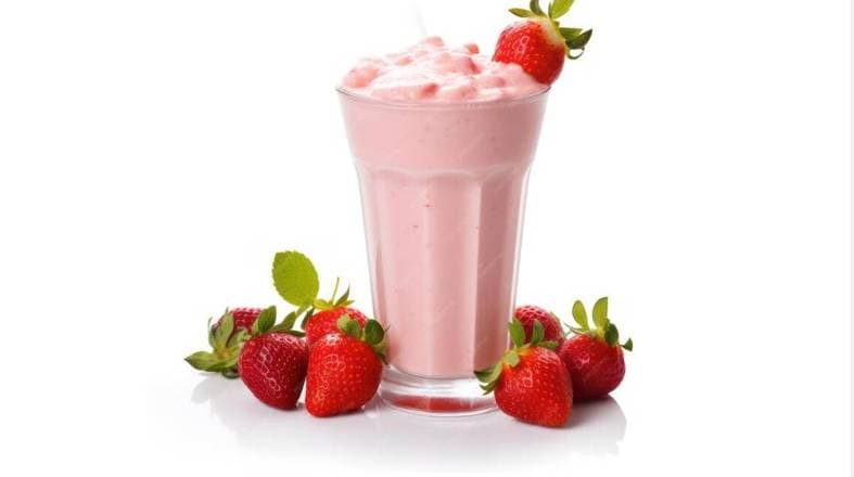 Luscious Strawberry Milkshake