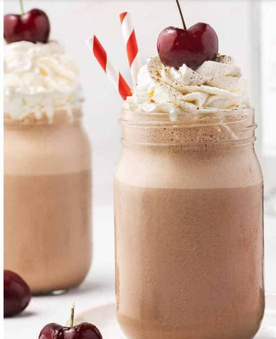 Forest Berries and Cream Mocha Milkshake
