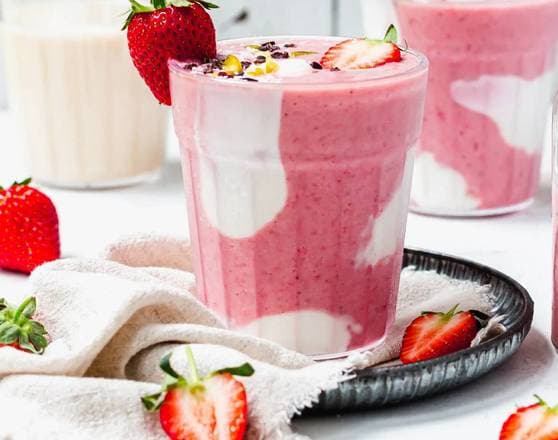 Strawberry and Vanilla Milkshake