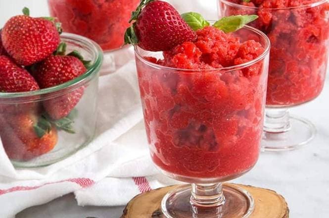 Strawberry Granita